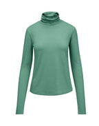 Womens Merino Polo Neck, Emerald Green