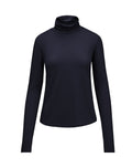 Womens Merino Polo Neck, Midnight
