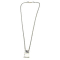 Skeleton Grave Spiga Chain Necklace in Sterling Silver 925 – 38cm