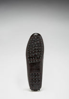 Women's Penny Driving Loafers, brown croc print patent leather