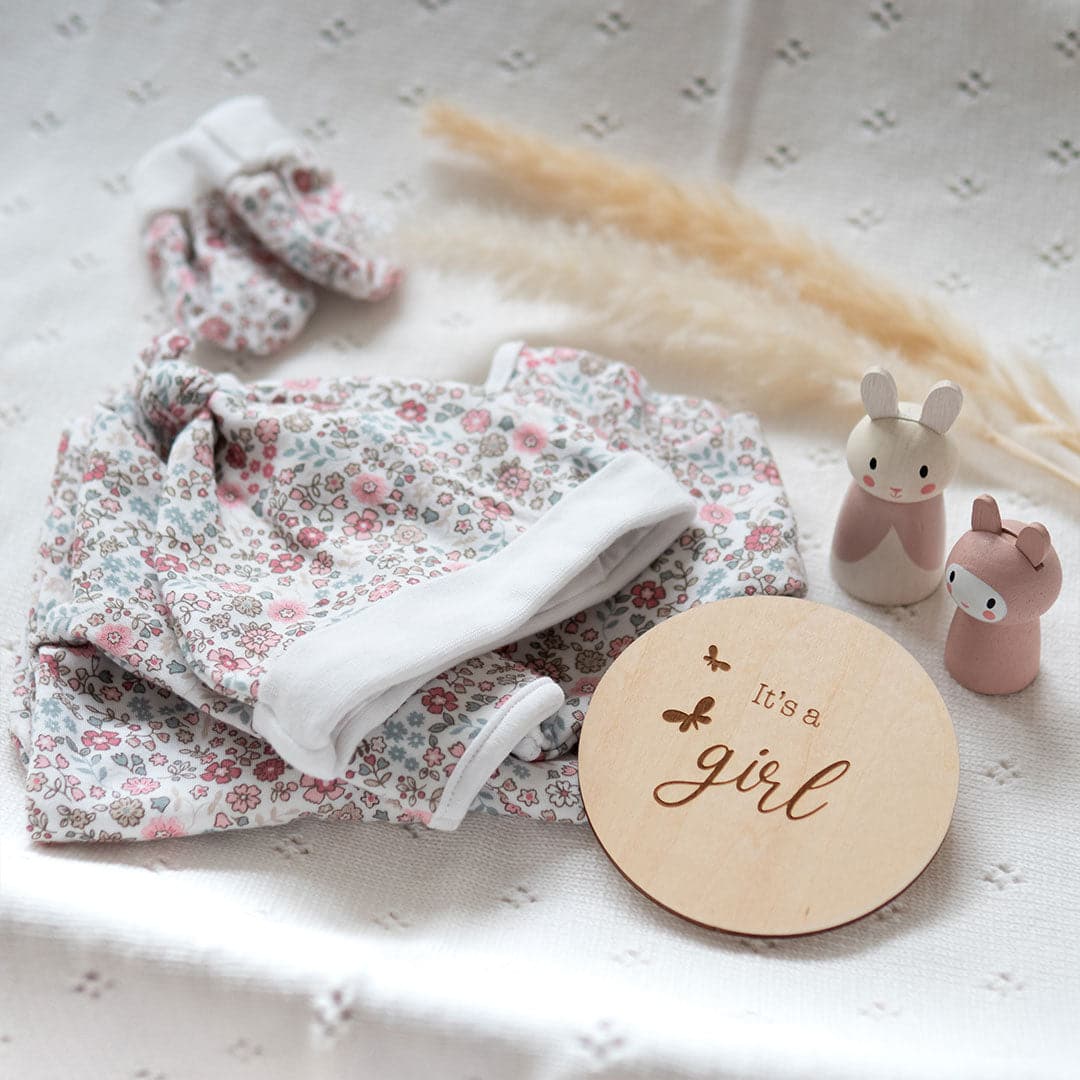 Wooden Pregnancy Milestone Disc Set
