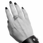 Woven Dome Ring – Sterling Silver 925 – Statement Ring