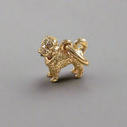 Cavapoo Silver Dog Charm