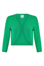 Yumi Green Knitted Curve Bolero