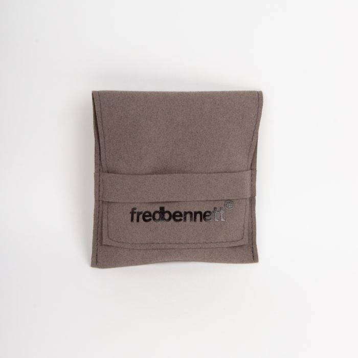 Fred Bennett Double Wrap Blue and Black Leather Bracelet